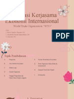 Ekonomi Kerjasama Internasional (WTO)