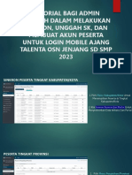 Tutorial Dashboard Admin Sekolah Ajang Talenta Osn SD SMP 2023