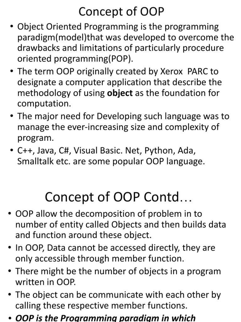 Oop PDF | PDF | Object Oriented Programming | Class (Computer Programming) image.
