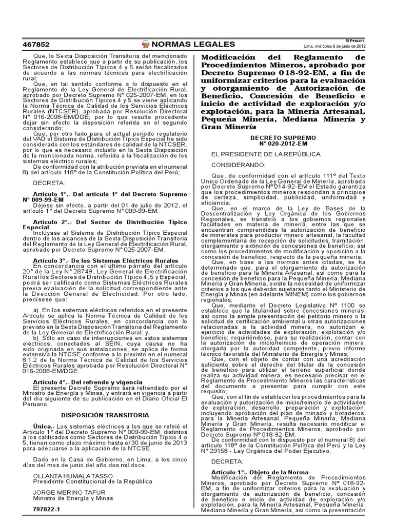modificacion-del-reglamento-de-procedimientos-mineros-aprob-decreto