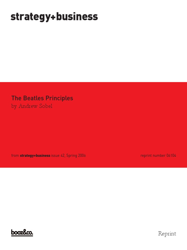THE BEATLES PRINCIPLES BC Course PDF The Beatles Ringo Starr