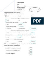 Unit 5-6: Review Score: /15: Worksheet