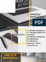 Tema - 3 - Nivelele Manageriale - Cadre de Conducere PDF