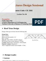 Steel Structures Design Sessional Course Code: CE 3202 Lecture No: 04
