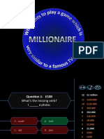 Millionaire Verbs