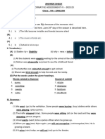 VIIIEng FA IV Answer Sheet PDF