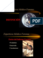 Experticia Médico Forense.: Definición