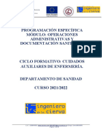 Operaciones administrativas y documentación sanitaria