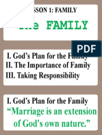 God's Plan for the Family Lesson