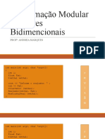 Programação Modular Matrizes