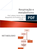 Respiração e Metabolismo