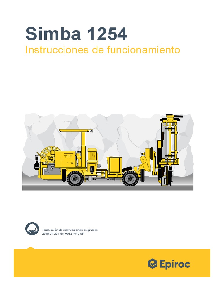 9852 1912 05i Operators Instruction Simba 1254 | PDF | Motor diesel | Agua
