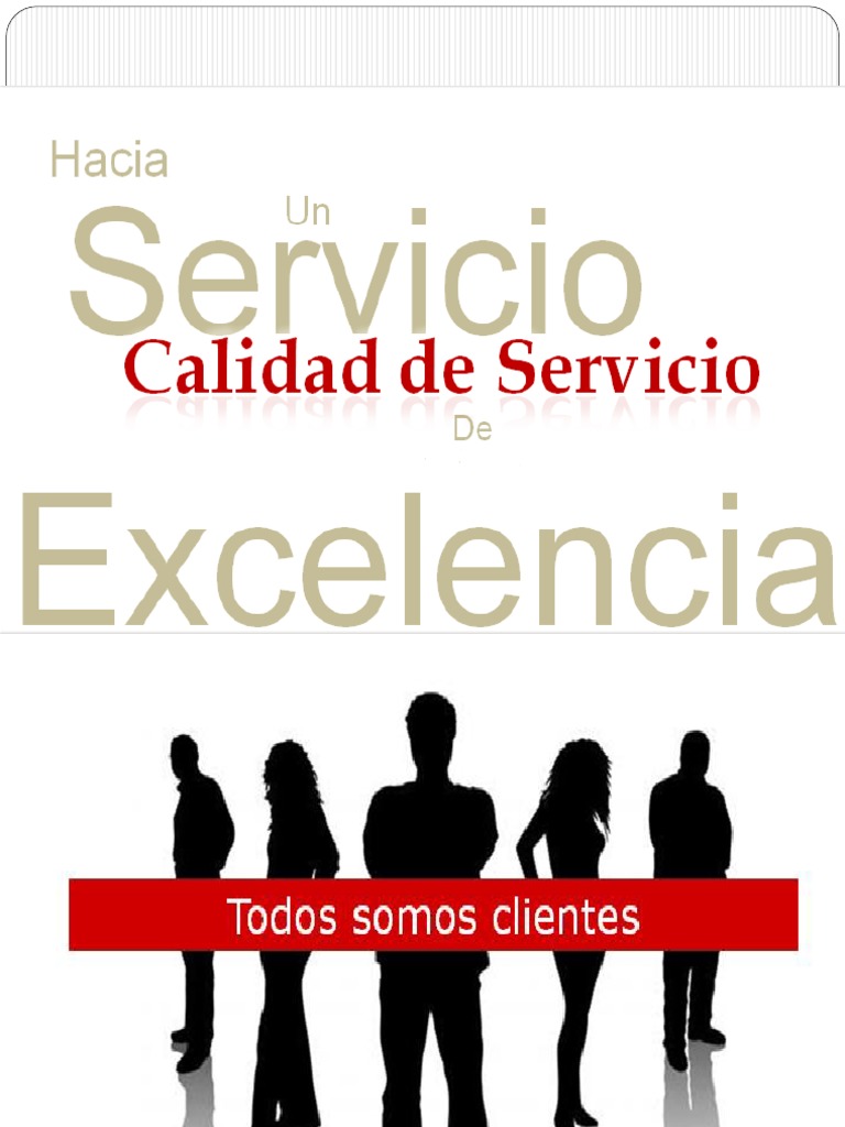Calidad En El Servicio Pdf Cliente Servicio Al Cliente