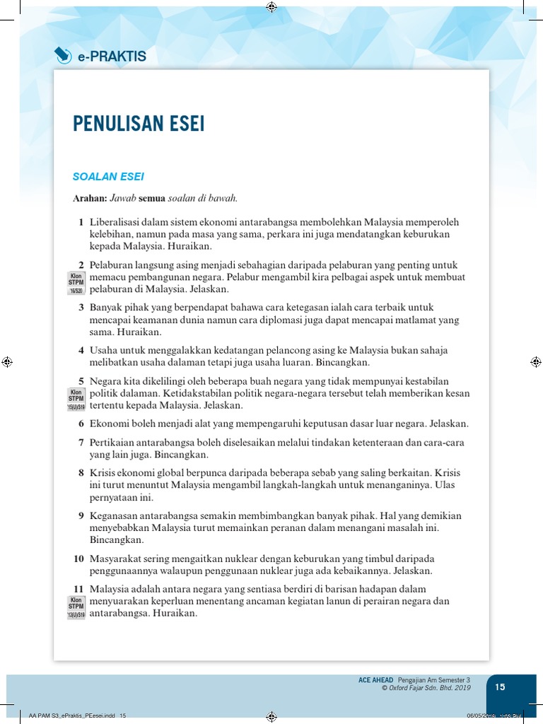 AA PAM S3 - Epraktis - PEesei - Final | PDF