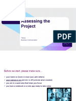 Assesing The Project