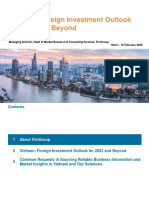 Vietnam Foreign Investment Outlook For 2022 Beyond Presentation Deck
