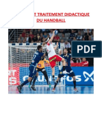 Analyse Et Traitement Didactique Du Handball