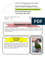 LAPORAN PERKEMBANGAN ANAK