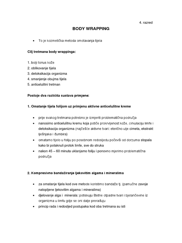 Body Wrapping | PDF