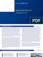 Stellantis FY 22 Results Presentation
