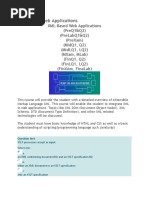 XML-Based Web Applications