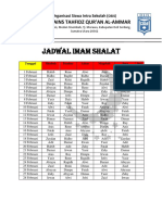 Jadwal Imam Solat PDF