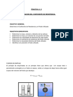 Determinar coeficiente resistencia fluido