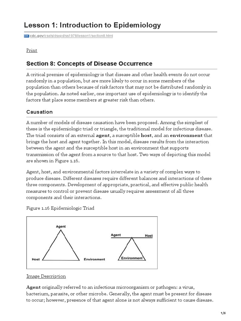 CDC GovLesson 1 Introduction To Epidemiology PDF PDF Anthrax