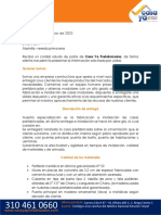 Cotizacion Señor Daniel Marinilla 56 Metros PDF