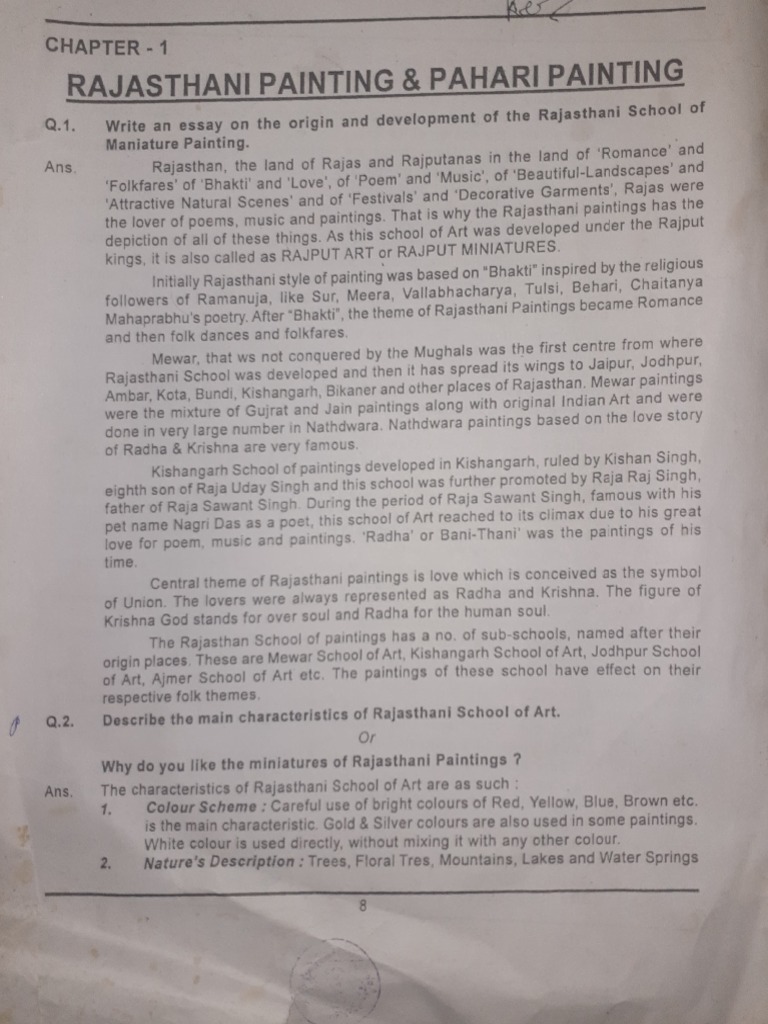 Class 12 (Notes) Painting.pdf PDF