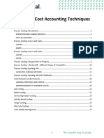 Cost Accounting Techniques for Process Costing