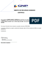 Certificado GNP