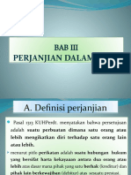 Bab III-PERJANJIAN DALAM BISNIS