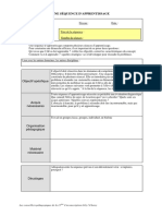 Fiche Sequence Apprentissage