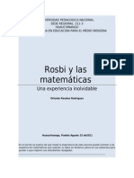 Rosbi y Las Matemáticas (Copia) .Doc Actividad 2 Upn Matematicas y Educacion Indigena I 6o Semestre