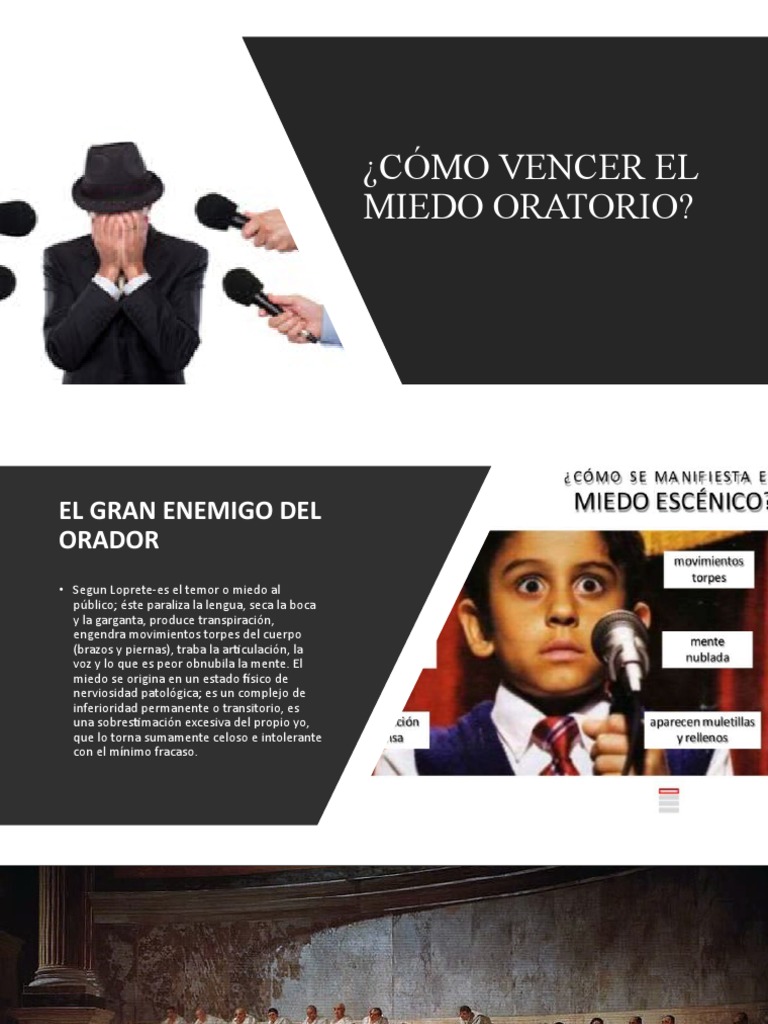 ¿Cómo Vencer El Miedo Oratorio? PDF Temor Ciencias del comportamiento