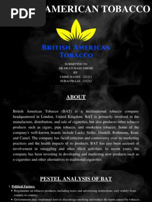 Overview of British American Tobacco | PDF | Tobacco
