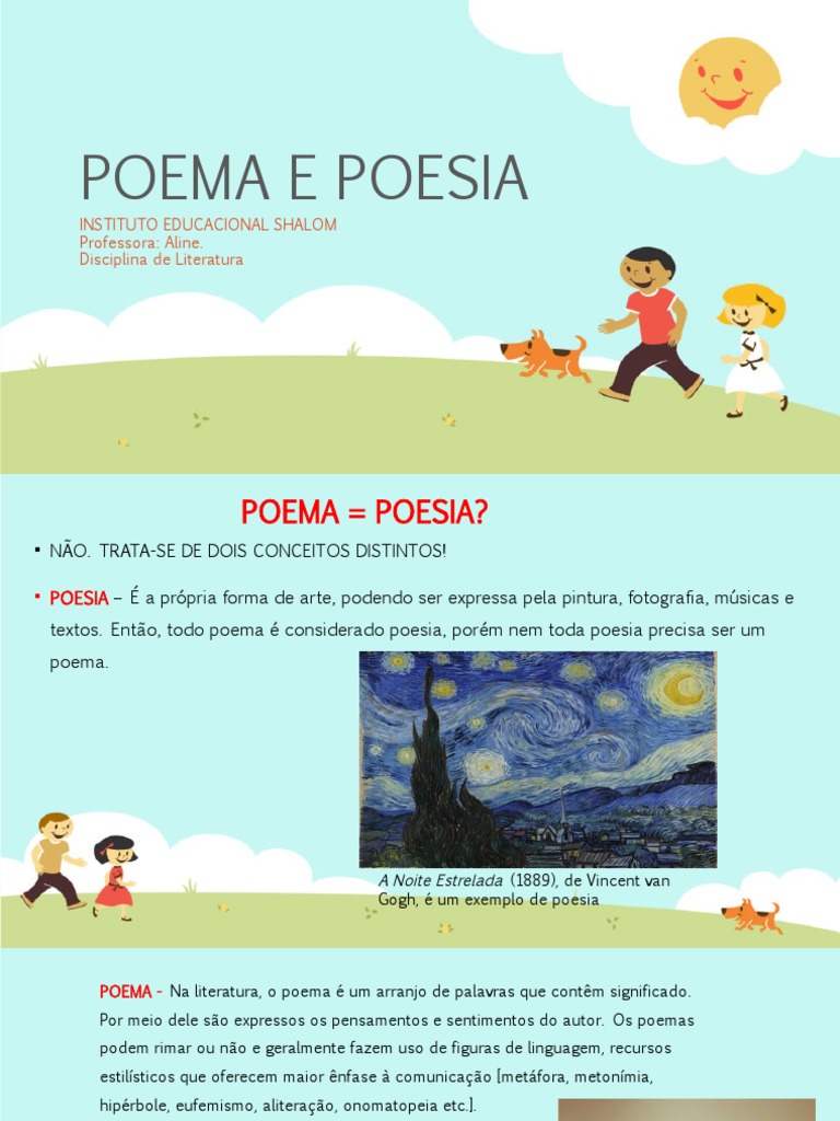 Poema E Poesia Apresentação Download Grátis Pdf Poesia Métrica