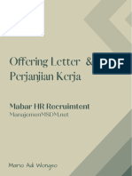 Offering Letter & Perjanjian Kerja