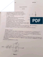 Examen avec corrigé Physique 2, usthb 2018 ST 