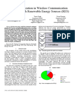 Energy Optimization in Wireless Communication Network Through Renewable Energy Sources (RES)