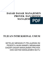 Sop Manajemen Proyek Konstruksi