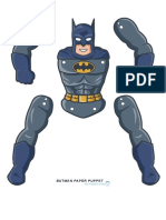 Batman Paper Puppet Template 2009