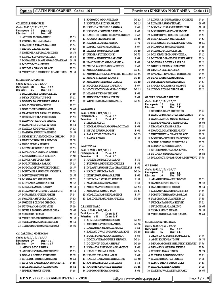Journal Exetat 2018 PDF | PDF