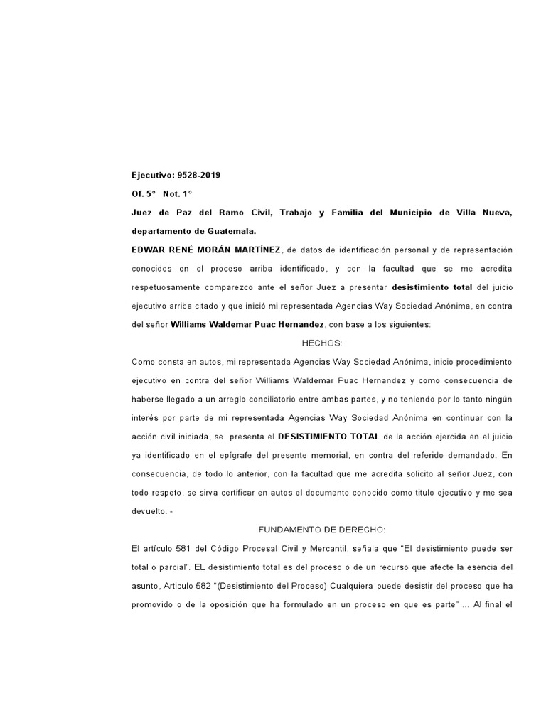 Desistimiento Penal | PDF | Justicia | Crimen y violencia