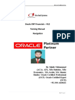 Oracle Erp Financials r12 Training Manual Navigation