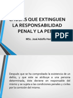 Causas que extinguen responsabilidad penal