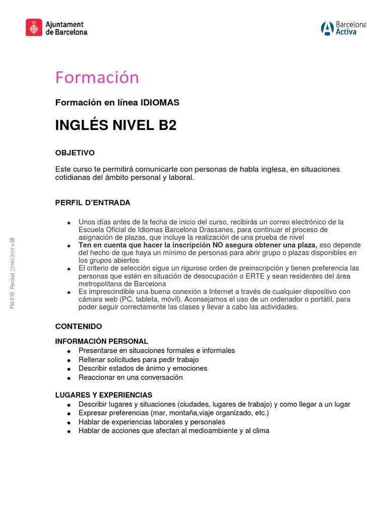 Anglès B2 | PDF | Internet | Informática