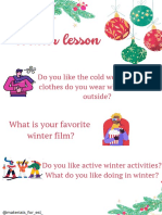 Winter Activities + Song PDF