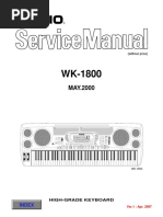 Casio wk1800 Keyboard SM